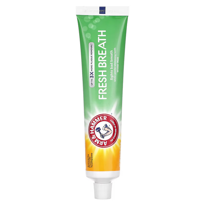 ARM & HAMMER Up To 3X More Plaque Removal Fresh Breath Fight Bad Breath White Gently whitening teeth معجون الاسنان من ارم اند هامر