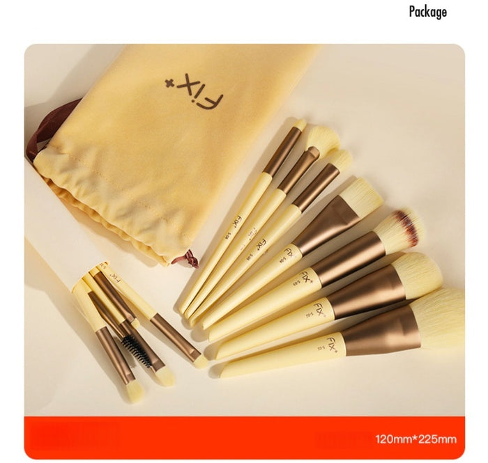 FIX+ Butter Cheese Collection Professional Makeup Brush 12 Pcs Set T4910