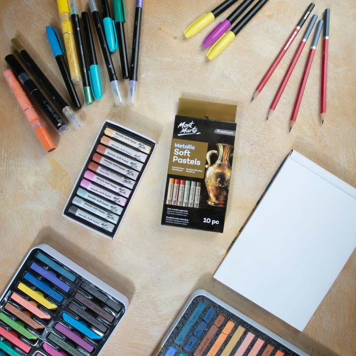 Metallic Soft Pastels Premium 10pc