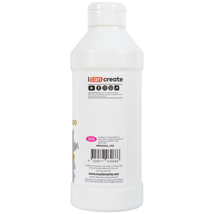 White Texture Gesso Premium 500ml (16.9oz)