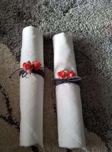 0.75" Mini Mulberry Paper Flower Coral(120 Flowers)