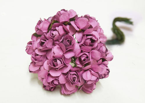 0.75" Mini Mulberry Paper Flower Purple(120 Flowers)