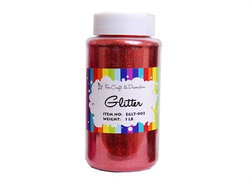 1 LB Red Glitter Powder
