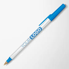 BIC PEN WITH LOGO / ROUND STICK / 1-COLOR LOGO / BLUE