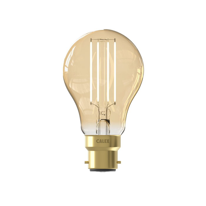 Calex Smart LED Bulb - Filament - B22 - A60 - Gold - 7W - Dimmable