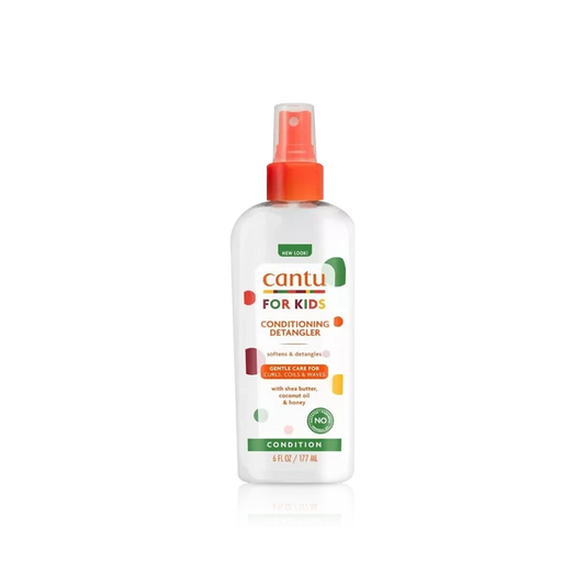 CANTU Care for Kids Conditioning Detangler with Shea Butter coconut oil and honey رذاذ تمشيط وتغذية من كانتو