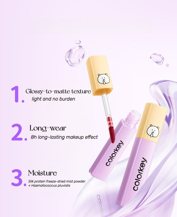 Colorkey X Joke Bear And Friends Collection Mini Lip Glaze Gift Box T5288