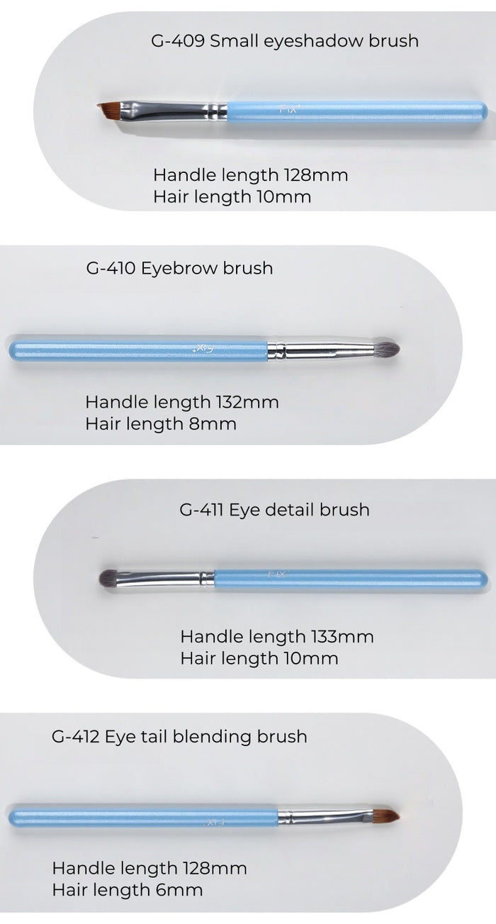 FIX+ Blue Wind Chime Collection Professional Makeup Brush 13 Pcs Set T4924