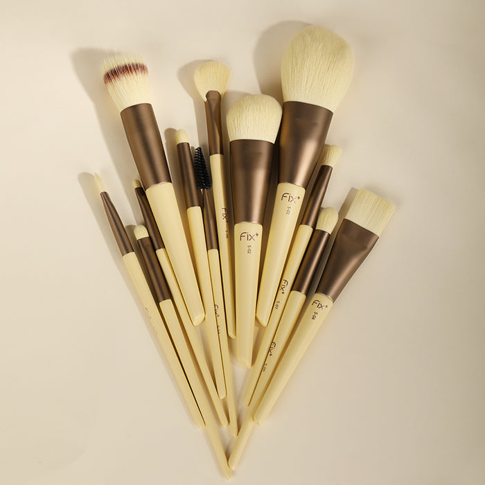 FIX+ Butter Cheese Collection Professional Makeup Brush 12 Pcs Set T4910