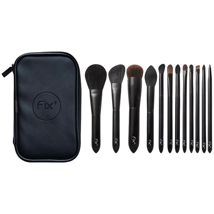 FIX+ Round Embroidery Collection Professional Makeup Brush 12 Pcs Set T4911