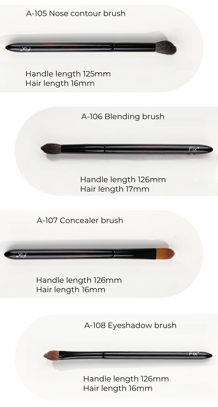 FIX+ Round Embroidery Collection Professional Makeup Brush 12 Pcs Set T4911