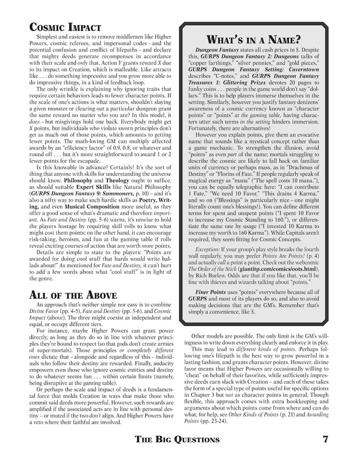 GURPS Dungeon Fantasy 24: Finer Points