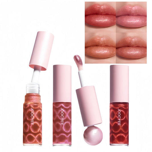 JOOCYEE Cat Eye Diamond Shimmer Glossy Mirror Lip Gloss T5516
