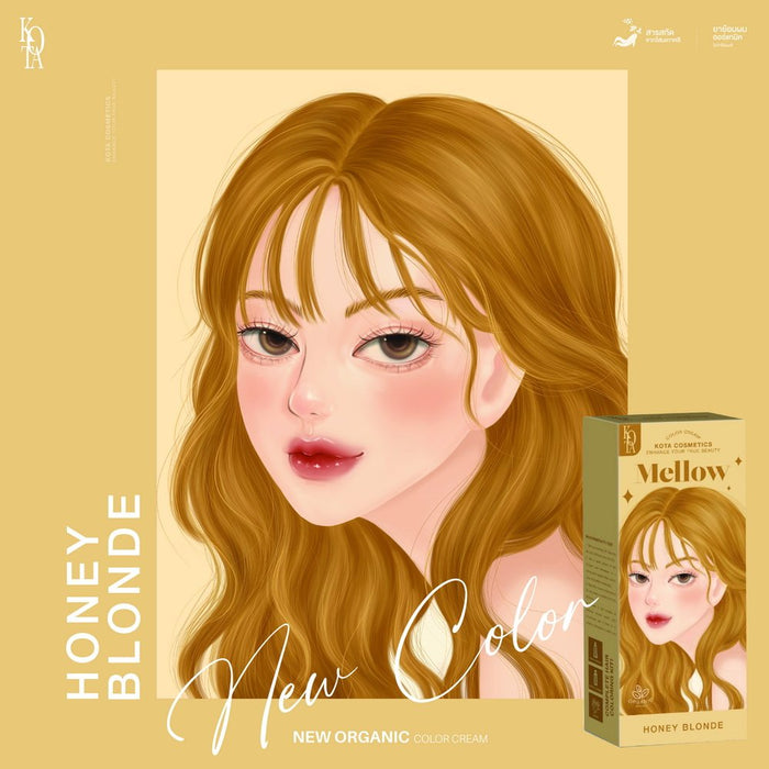 Kota Cosmetics Hair Color Cream Mellow - Honey Blonde 200ml