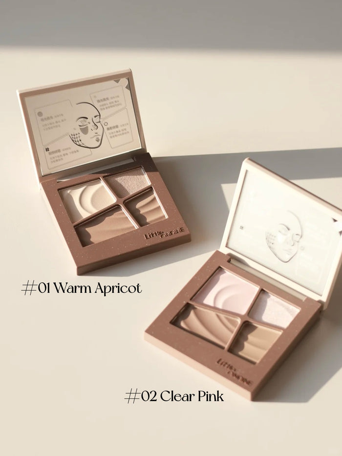 LITTLE ONDINE Contour & Highlighter Makeup Palette T5445