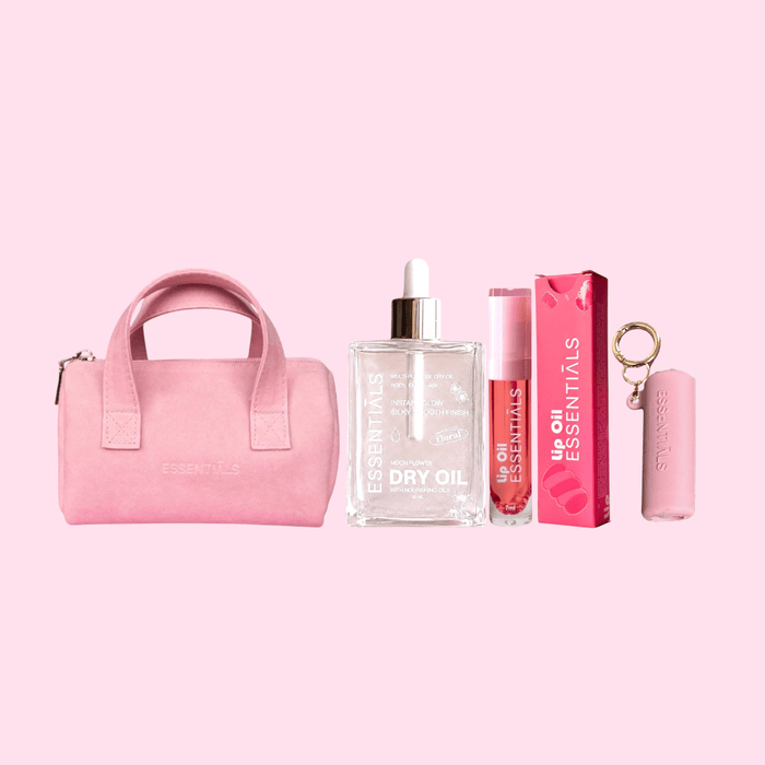 Luxe Nourishing Oil Set - Mini Pink Bag - Essentials