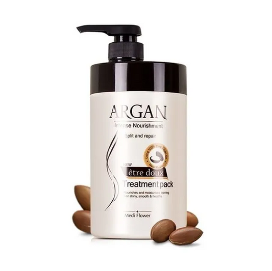 MEDIFLOWER Argan Intense Nourishment Split and Repair Treatment Pack باك العناية بالشعر من ميدفلاور