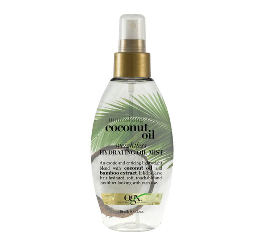OGX Nourishing + Coconut Oil Weightless Hydrating Oil Mist بخاخ زيت جوز الهند المرطب للشعر من او جي اكس