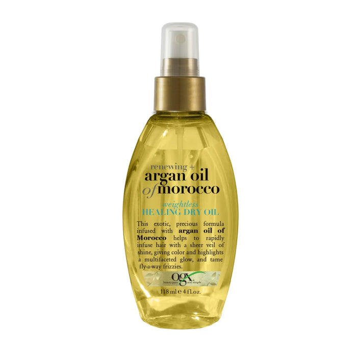 OGX Renewing + Argan Oil of Morocco Weightless Healing Dry Oil Mist بخاخ زيت الأرغان المجدد للشعر  من او جي اكس