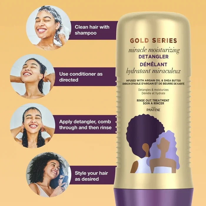 Pantene Gold Series Miracle Moisturizing Detangler بخاخ بانتين جولد سيريز لفك تشابك الشعر وترطيبه