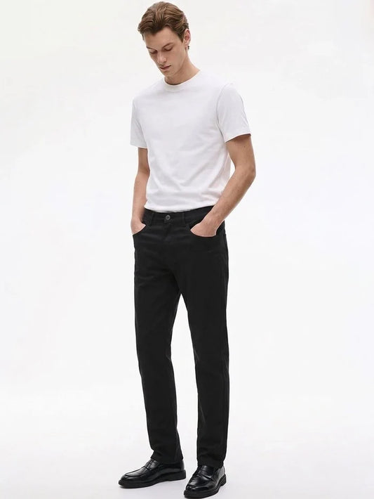 Silisoul Black Regular Fit Cotton, Viscose Rayon Trousers
