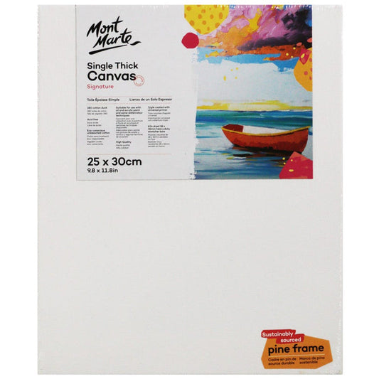 Single Thick Canvas Signature 25 x 30cm (9.8 x 11.8in)